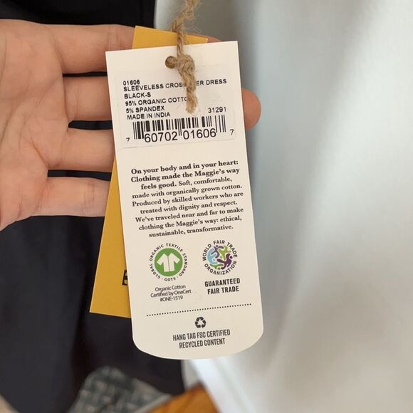 Maggie’s Organics Organic Cotton Crossover Dress - Picture 5 of 6